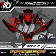 HONDA 0177 Motorcycle Decal sticker vario 125 150 Led full bodyHONDA, super glossy black variation, 