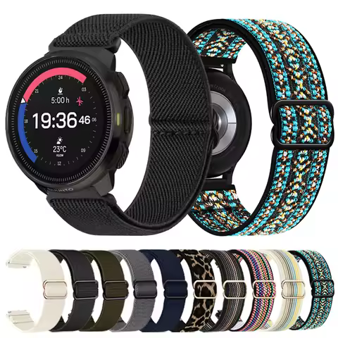 Nylon Braided Band For SUUNTO 5 / 9 Peak Pro DLC Strap SUUNTO RACE S/VERTICAL/OCEAN Smartwatch Brace