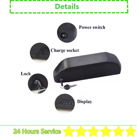 36V 48V 52V 14Ah 13Ah 15Ah 17.4Ah 17.5Ah 20Ah 25Ah Down Tube E-bike Battery Polly for BlackBird 250w