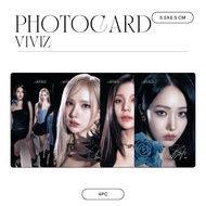 HOLOGRAM PHOTOCARD VIVIZ VOYAGE 4 PCS KPOP CARDS UNOFFICIAL SINB EUNHA UMJI