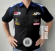 Baju Seragam Kemeja Otomotif SUZUKI Motor RR GSX Komunitas Moto GP Kemeja Bordir