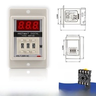 ASY-3D ANLY TMER Delayed Digital Display Time Relay ASY-2D AC220V24V12V Relay Đèn Báo Hiệu Điện Áp X
