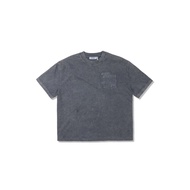 HADES FLORAL POCKET TEE - GRAY WASH - Unisex Boxy Basic T-shirt - Genuine HADES Brand