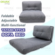 OKURA Adjustable Lazy Sofa Bed GOOD QUALITY Tatami Fordable Floor Sofa Chair Foldable Recliner Kerusi / Katil Lipat