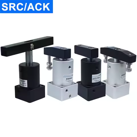 Small ACK Pneumatic Angle 90 180 Degree Downward Pressure Clamping Rotary Cylinder SRC25/32/40/50/63