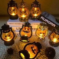 Halloween Pumpkin Lantern Ornaments, Children's Portable Night Light, Secret Room, Haunted House, Sc