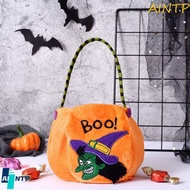 AINTP Pumpkin Handbag Happy Black Cat Elf Gift Bag