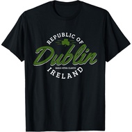 Men's cotton T-shirt Dublin Ireland Shamrock St. Patricks Day Green Souvenir T-Shirt
