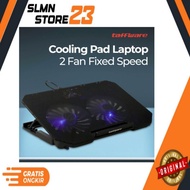 Laptop Cooling Pad 2 Fan Fixed Speed - Q100 - Black