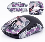 Hyekic Gaming Mouse Grip Tape Fit for Logitech G PRO X Superlight, 4 Pieces Anti-Slip Mouse Skins, S
