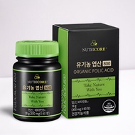[Nutricore] Organic folic acid 800 (2 months) (300 mg x 60 tablets) / Natural ingredients 100% nutri