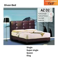 AZ D2 DIVAN BED Divan set / Base - Bed frame (Single, Super Single, Queen & King)
