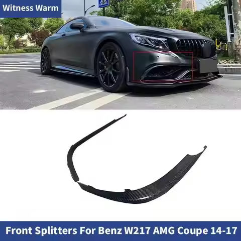 Forged Carbon Fiber Front Air Vents Splitter Air knife For Benz W217 C217 S Coupe S63 S65 AMG 2014-2