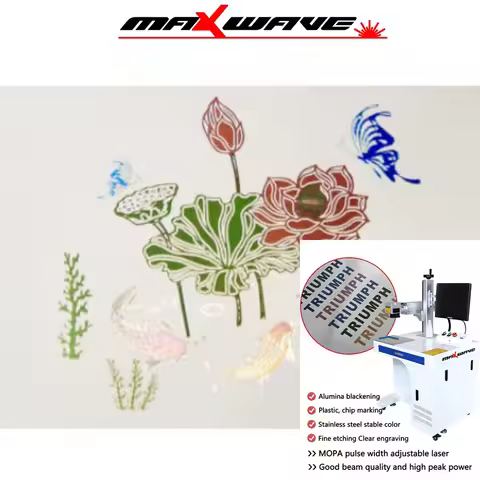 20W JPT Mopa Fiber Laser Marking Cutting Machine Deep Laser Engraving for All Metal Jewelry Laser En