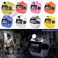 Mini Digital Hand Tally Counter 4 Digit Number Manual Counting Hand Manual Held Tally Counter E5U4