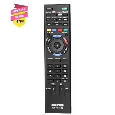 RM-YD103 Remote Control For Sony TV KDL-32W700B KDL-40W580B KDL-40W590B KDL-40W600B KDL-42W700B KDL-