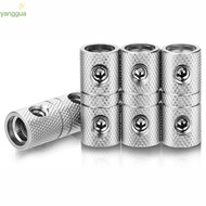 YANGGUA Car Speaker Wire Terminal, 0GA 4GA 8GA Brass Car Audio Connector,  Silver Power Ground Wire 