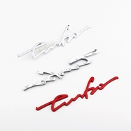 Unique 3D Turbo letter pattern metal sticker