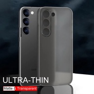 เคสซิลิโคนบางเป็นพิเศษ0.3มม. สำหรับ Samsung Galaxy S23 S21 S22 FE Plus A14 A54พิเศษ A53 A33ฝาหลังแบบ