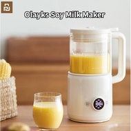 Youpin Olayks soymilk machine  Blender mixer soy milk maker Soya Bean Machine Stir Rice Paste Maker Soymilk machine Soya-Bean soy Milk wall breaker fruit juice maker Wall Breaking Machine juicer cup Chopper kettle Grain Electric Juicer gift 破壁 料理机 免过滤 米浆机