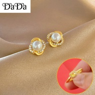anting2 emas 916 original malaysia gold earrings womens pearl small flower wedding indian bridal jew
