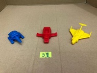 （原裝大膠 配件系列）全新 極罕有 懷舊絕版 POPY 東映 1970年日本製 經典 大鐵人17 大膠One Seven 全新 超罕原裝 大鐵人17三郎機、轉地車、偵察機共3款 變身要塞飛行 大膠配件