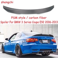 E92 PSM Style Carbon Fiber Spoiler for BMW 3 Series Coupe E92 316i 318i 320i 323i 325i 328i 330i Rea