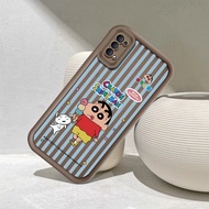 Cute Crayon Shin chan Case For OPPO A7 A12S F11 A9X A94 A79 A80 A57 A77 A5SReno 4F 5F 7Z 8Z A53 A33 
