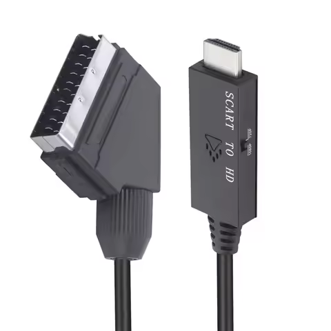1m Converter Adapter Scart To HDMI-compatible 1080P Video Audio Converter For Hdtv Stb Vhs Dvd Conve