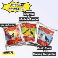 SING SONG GOLDEN NO.1 BIRD FOOD (Burung Murai Cacing/Sharma/Merbah Jambul/Ruak-Ruak/Tiong Mas) 400Gm