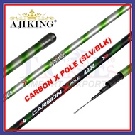 Ajiking Carbon X Pole Joran Pancing Pole Portable Fishing Pole Puyu 2.0M-7.0M