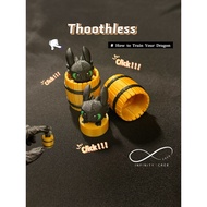 Toothless Clicker Fidget | 3D Printed | Cute Dragon Clicker | Stress Relief Toy