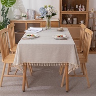 Original homestay cotton jacquard geometric stripes rectangular tablecloth tea table tablecloth cove
