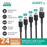 Aukey CB-CMD39 Kabel Charger Usb A to C PD 60W Fast charging 3A 500869