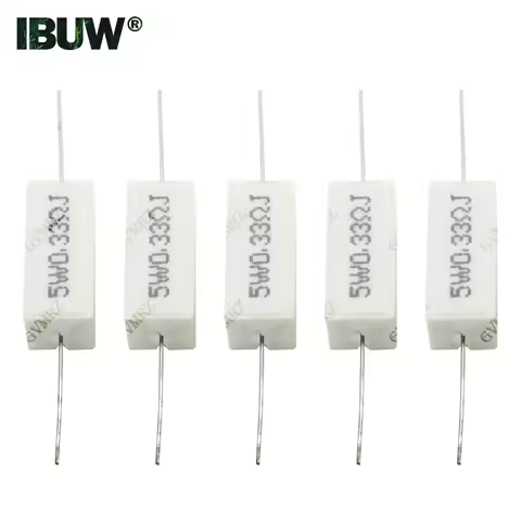 Cement Wirewound Resistor 5W 10W Non-Inductive BPR56 Series 0.01R–10K