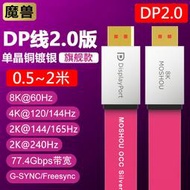 MOSHOU魔獸DP2.0旗艦款8K 60Hz電競動態HDR單晶銅4K 144Hz全鍍銀2K 240Hz扁平線DP1.4