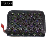 Christian Louboutin Panettone Rockstud 圓形拉鍊皮夾 [二手]