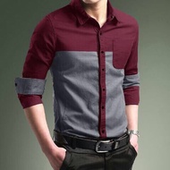 KEMEJA Q36Y7 Plain Shirts Long Shirts Men's Shirts Men's Shirts Distro Shirts Men's Shirts Sleeve P