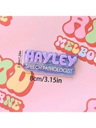 Pearl Name Badge Nurse Personalised Reel Teacher Midwife Gift Ideas Magnetic Shimmery Custom Accesso