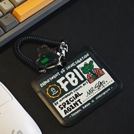 FBI card holder bus card subway card cover exhibition access card case student campus card holder wi