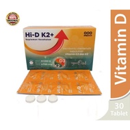 Hi D K2+ Box of 30 tablet | Hi-D K2 + | Vitamin D3 800 Iu | Vitamin K2 100 mcg / Meets Vitamin d3 Ne