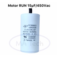 Capacitor 15uf 450v CBB60 15uF450V Motor run 15uf 450v Starter Cap Size 35.0x75.0mm Quantity 1 Piece