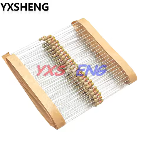 100PCS 1/4W New Carbon Film Resistor 5% 0R-10M 0R 10R 22R 47R 100R 220R 470R 1K 3.3K 10K 47K 100K 22