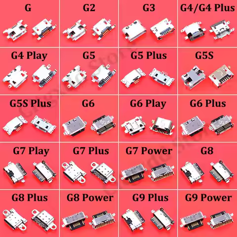 10X Micro Type-C USB Jack Connector Tail Plug Data Charging Port For Motorola Moto G9 G G2 G3 G4 G5 