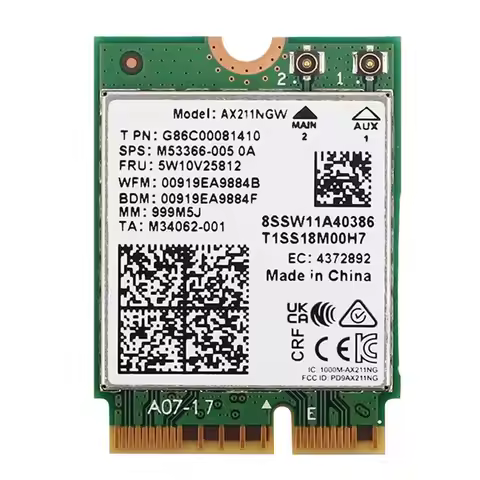 AX211NGW Wifi 6E M.2 Key E Cnvio2 Dual Band 2.4Ghz/5Ghz Wireless Network Card Accessories 802.11Ac B