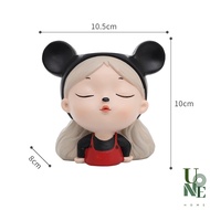 UoneHome พร้อมส่ง ♥ H084 กระถางต้นไม้แฮนด์เมด แก๊งเด็กสาวน่ารัก กระถางเรซิน ไม้อวบน้ำ แจกัน ขนาดเล็ก สำหรับแต่งสวน แต่งบ้าน