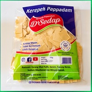Dsedap Papadam petak/ bulat  1kg-square/round  papadam Halal-rangup dan kurnag masin