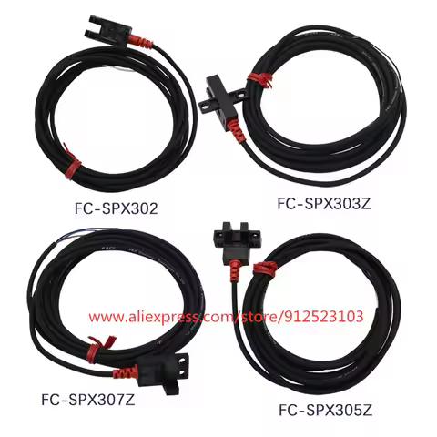 2PCS FC-SPX302 303 304 305 306 307 F&C 5mm Wide Slot Photoelectric Switch Sensor 4 Wires NO/NC 5-24V