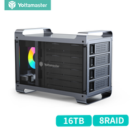 Yottamaster 4 Bay Raid ฮาร์ดไดรฟ์ RBG สิ่งที่แนบมา USB 3.0 5Gbps Type-B SATA จัดเก็บข้อมูลฮาร์ดไดรฟ์