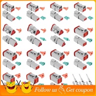 140Pcs Deutsch DT Series Waterproof Wire Connector Kit DT06-2/3/4/6S DT04-2/3/4/6P Automotive Sealed